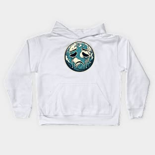 sad face planet earth Kids Hoodie